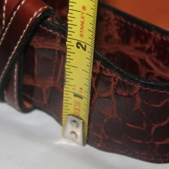 New w Tag Old Stock Brooks Brothers Genuine Alligator Crocodile Belt M main image 4